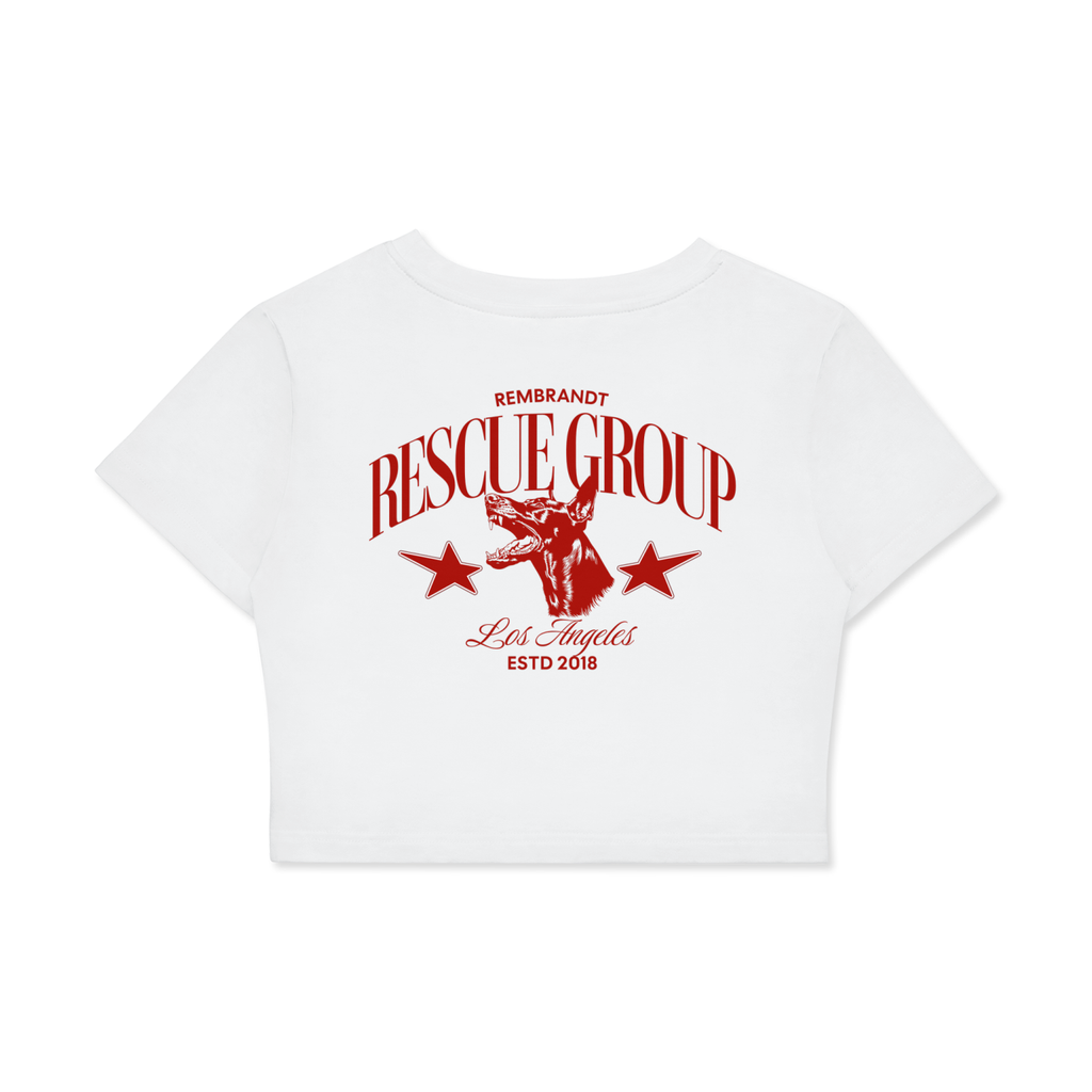Fitted Crop Cotton T-Shirt
